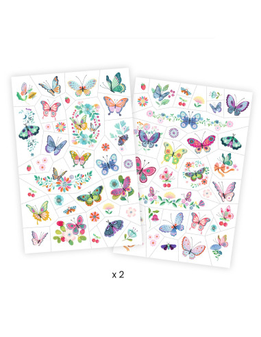 Tatouages - papillons de rêve - djeco