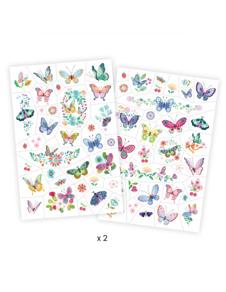 Tatouages - papillons de rêve - djeco