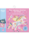 Ma pochette d'artiste - mes tableaux licornes en strass