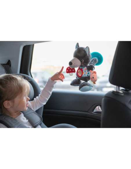 Peluche d'activités nomade Louis le loup - Lilliputiens