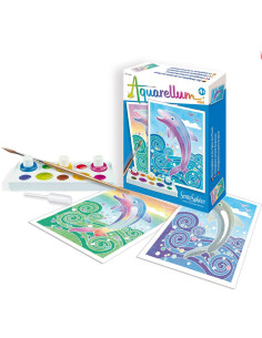 Aquarellum mini - dauphins - sentosphère
