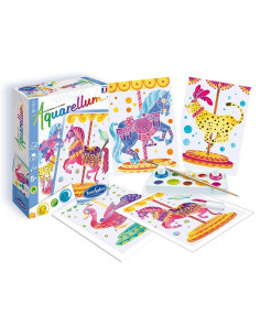 Aquarellum mini - chevaux manege - sentosphère 2
