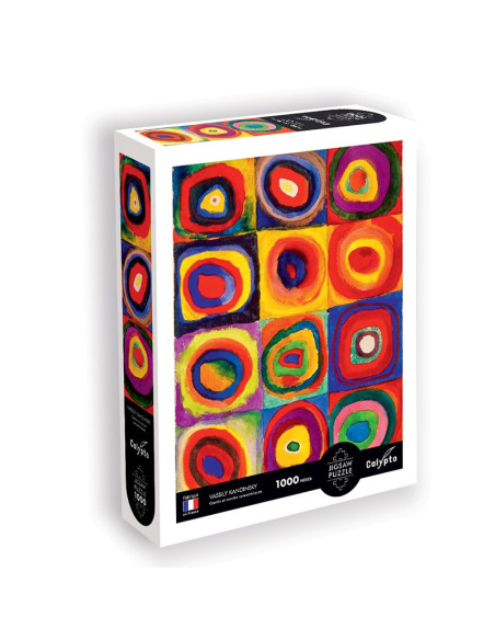 Puzzle 1000 p - carrés et cercles concentriques - vassily kandinski