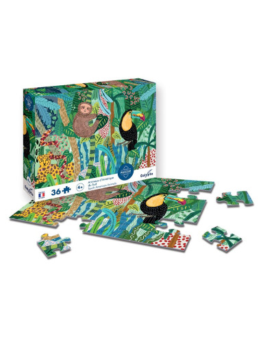Puzzle 36 p - animaux d'amérique du sud