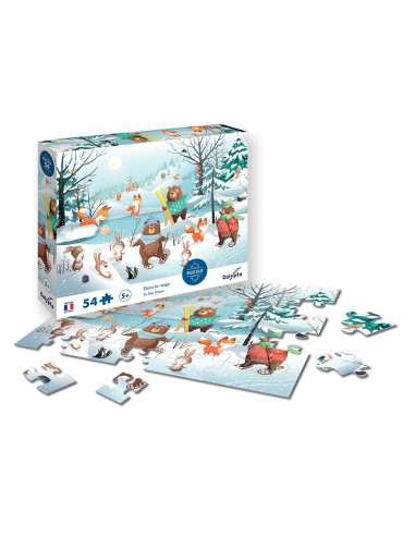 Puzzle 54 p - dans la neige