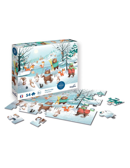 Puzzle 54 p - dans la neige