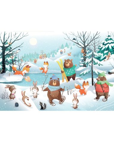 Puzzle 54 p - dans la neige