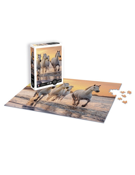 Puzzle 500 p xl - chevaux en camargue