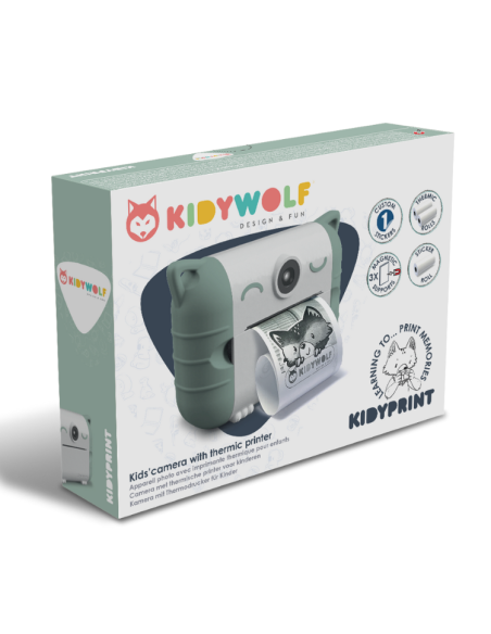 Kidyprint appareil photo impression thermique vert