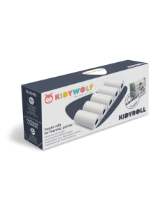 Kidyroll 1 x 5 rouleaux de papier standard pour kidyprint