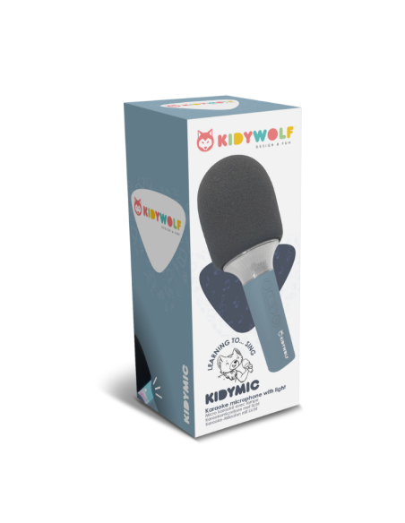 Kidymic micro karaoke bluetooth bleu