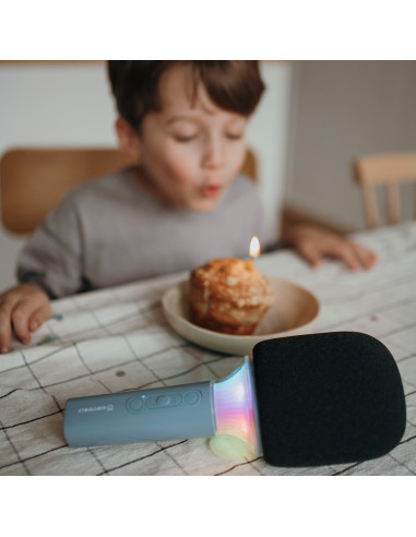 Kidymic micro karaoke bluetooth bleu
