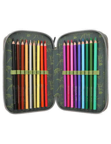 Dino world trousse 3 compartiments led