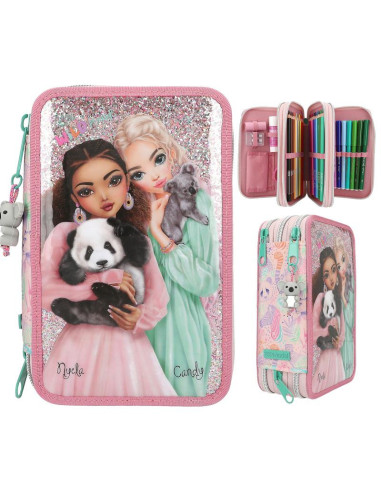 Topmodel trousse 3 compartiments wild