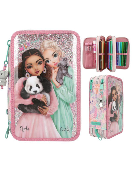 Topmodel trousse 3 compartiments wild