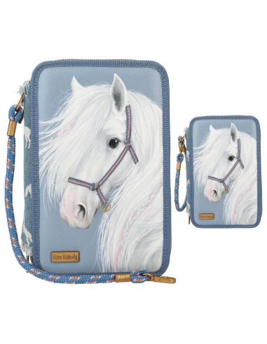 Miss melody trousse 3 compartiments denim