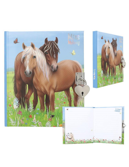 Miss Melody Journal intime avec autocollants, motif 1