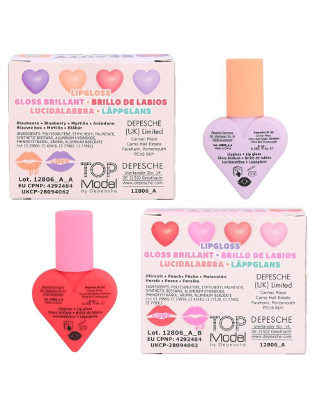 Topmodel gloss pour les lèvres sweet heart beauty and me