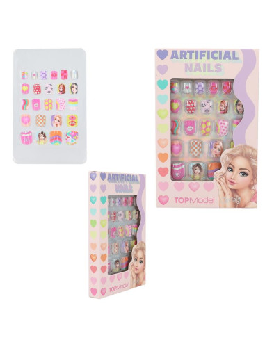 Topmodel faux ongles plats néon beauty and me