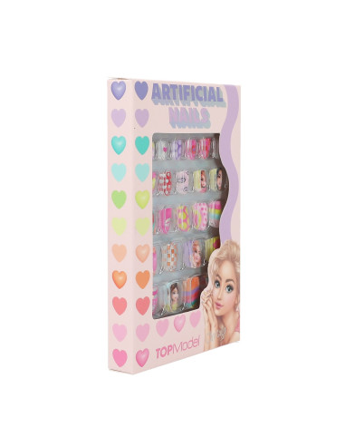 Topmodel faux ongles plats néon beauty and me
