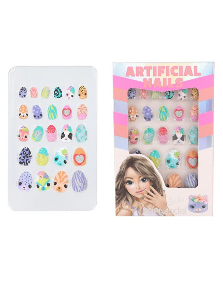 Topmodel faux ongles pointu animaux beauty and me