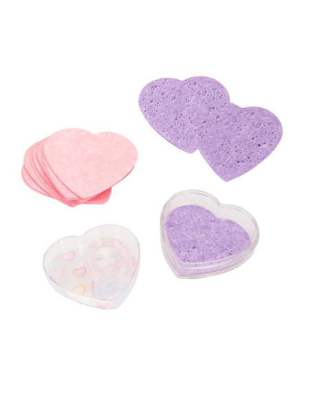 Topmodel éponges magiques en forme de coeur beauty and me