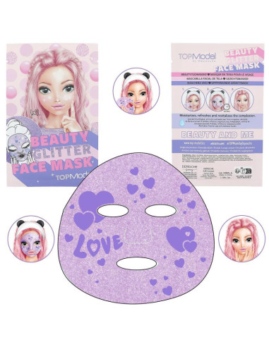 Topmodel masque en tissu pailleté beauty and me