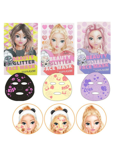 Topmodel masque en tissu pailleté beauty and me