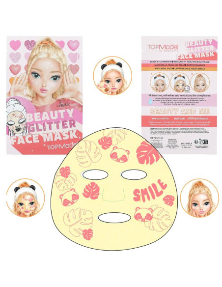 Topmodel masque en tissu pailleté beauty and me