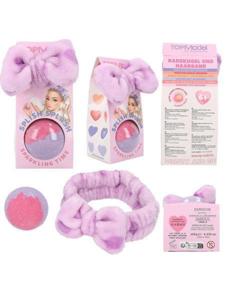 Topmodel boule de bain et bandeau pour les cheveux beauty and me
