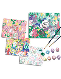 Mon coffret d'artiste - mes 4 peintures au numéro : merveilleuse nature 2