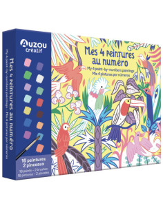 Mon coffret d'artiste - mes 4 peintures au numéro : merveilleuse nature