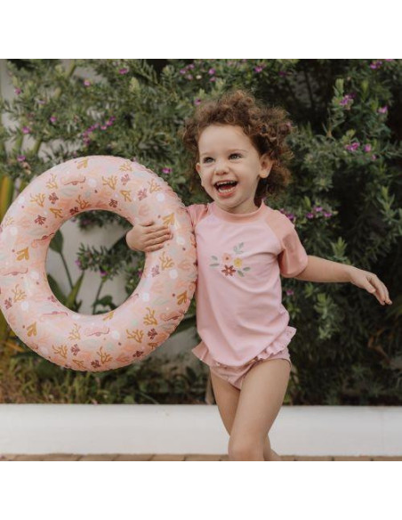 Bouée ronde - Ocean Dreams Pink - Little dutch