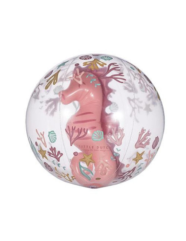 Ballon de plage 3D - Ocean Dreams Pink - Little dutch