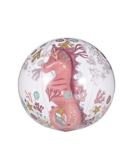 Ballon de plage 3D - Ocean Dreams Pink - Little dutch