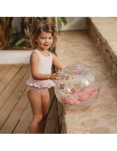 Ballon de plage 3D - Ocean Dreams Pink - Little dutch