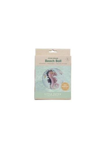 Ballon de plage 3D - Ocean Dreams Pink - Little dutch
