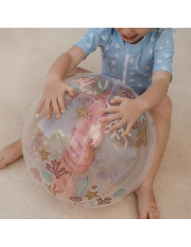 Ballon de plage 3D - Ocean Dreams Pink - Little dutch
