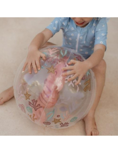 Ballon de plage 3D - Ocean Dreams Pink - Little dutch