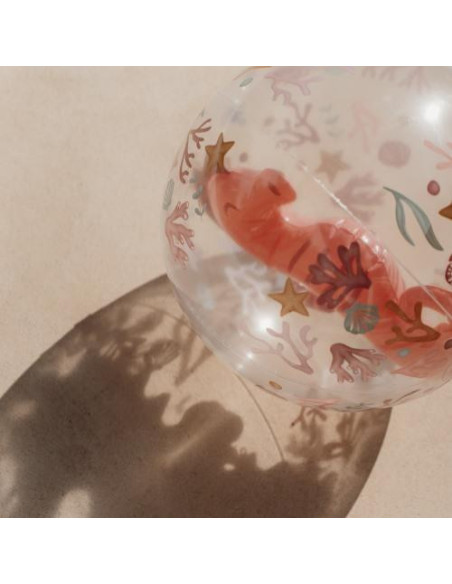 Ballon de plage 3D - Ocean Dreams Pink - Little dutch
