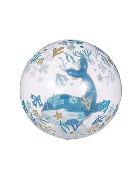 Ballon de plage 3D - Ocean Dreams Blue - Little dutch