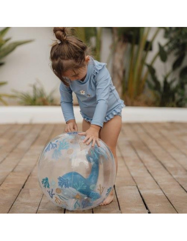 Ballon de plage 3D - Ocean Dreams Blue - Little dutch