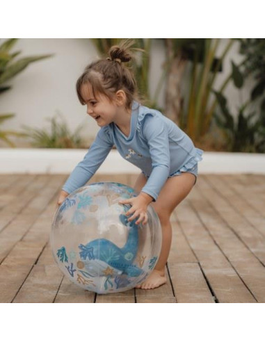 Ballon de plage 3D - Ocean Dreams Blue - Little dutch