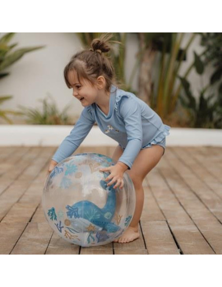 Ballon de plage 3D - Ocean Dreams Blue - Little dutch