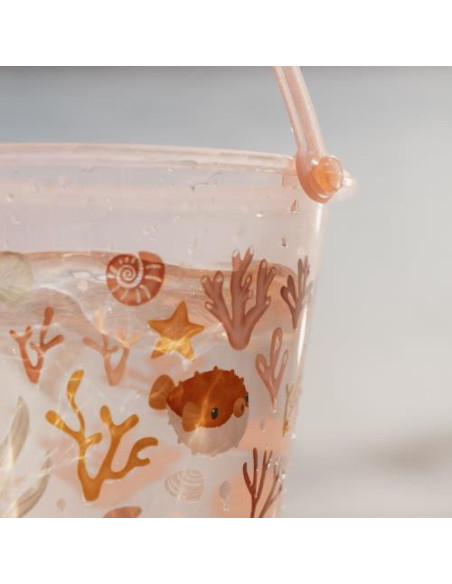 Seau de plage - Ocean Dreams Pink - Little dutch
