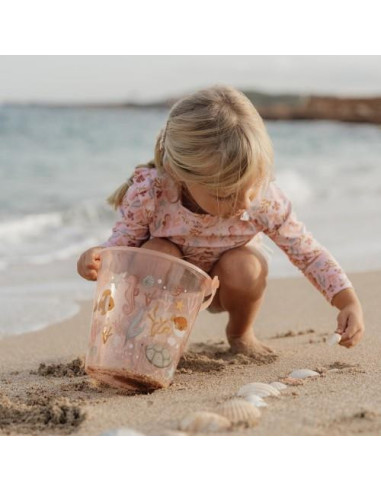 Seau de plage - Ocean Dreams Pink - Little dutch