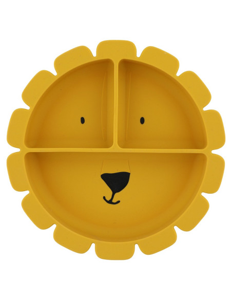 Assiette avec ventouse en silicone et compartiments - Mr. Lion - Trixie