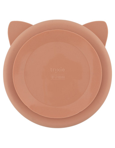 Assiette avec ventouse en silicone et compartiments - Mrs. Cat - Trixie