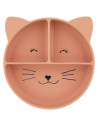 Assiette avec ventouse en silicone et compartiments - Mrs. Cat - Trixie