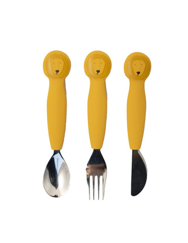 Couverts 3 pièces en silicone - Mr. Lion - Trixie